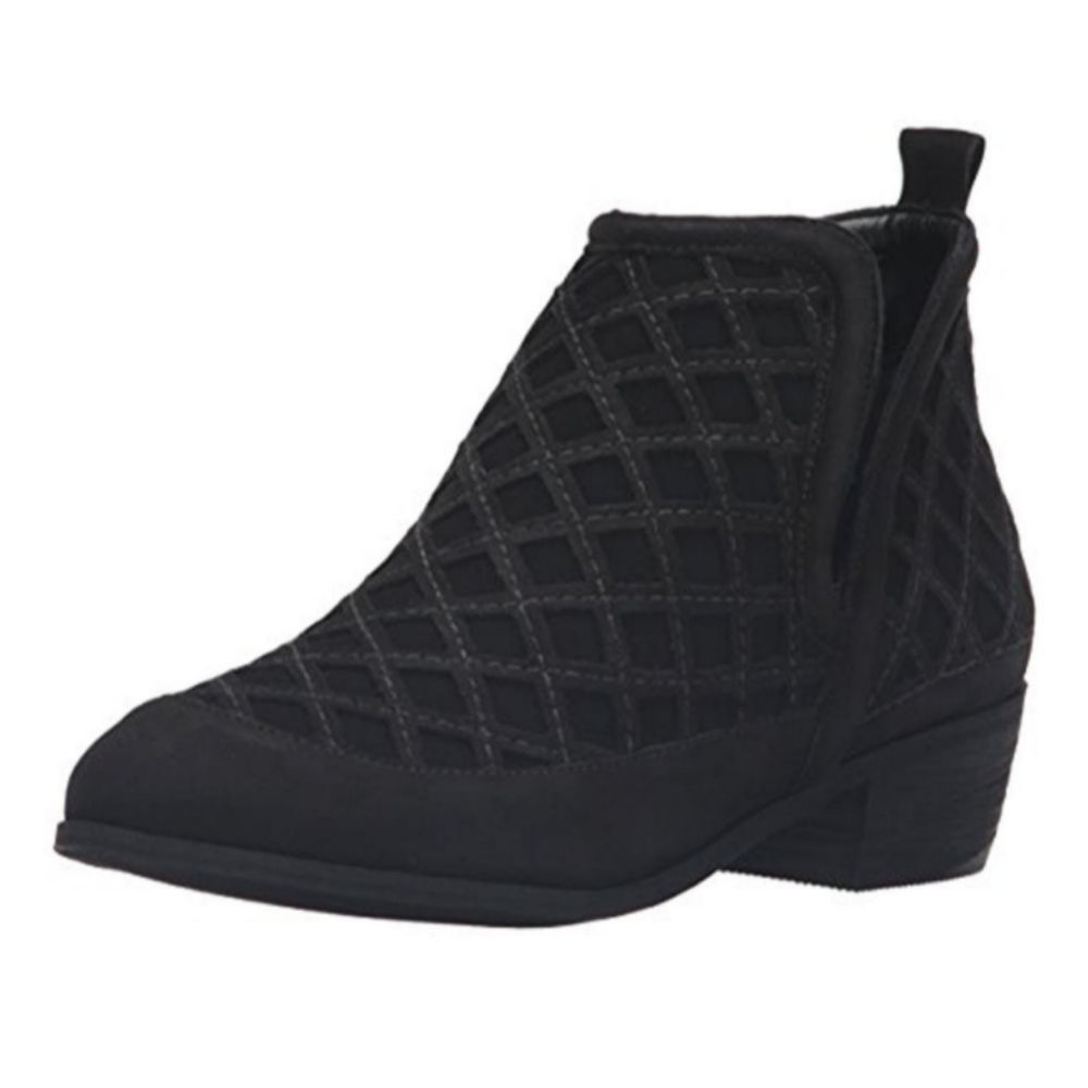 Sbicca Black Suede Stassie Ankle Booties